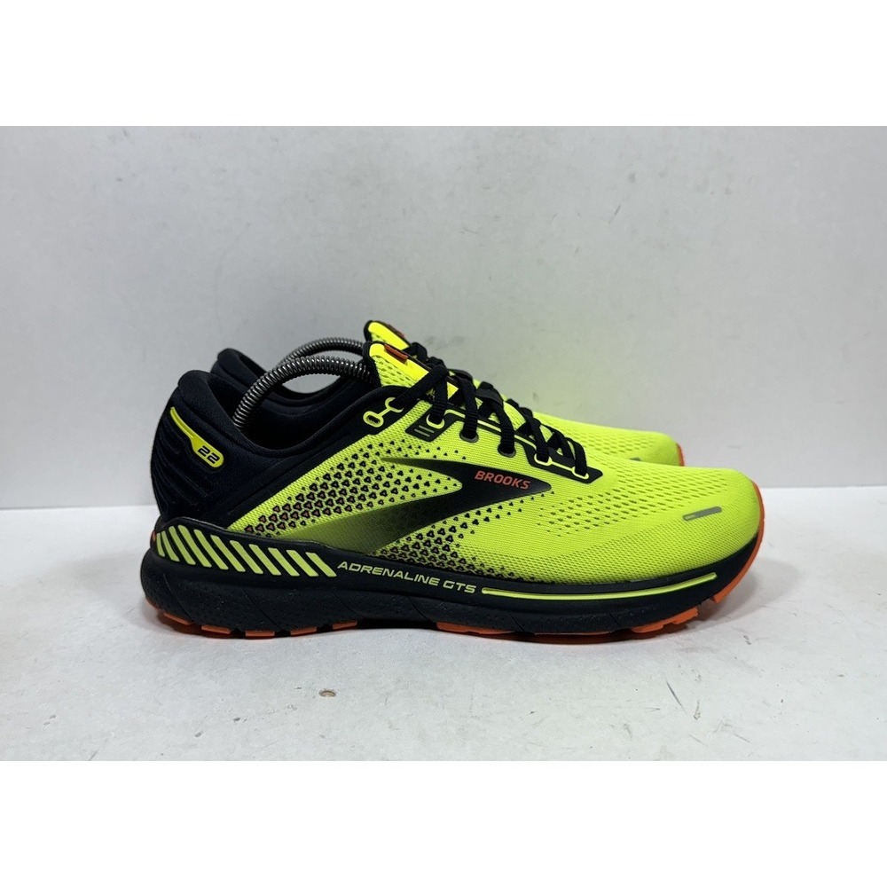 Brooks Adrenaline GTS 22 Mens Size 10 Running Shoes Green Sneakers 1103661D736